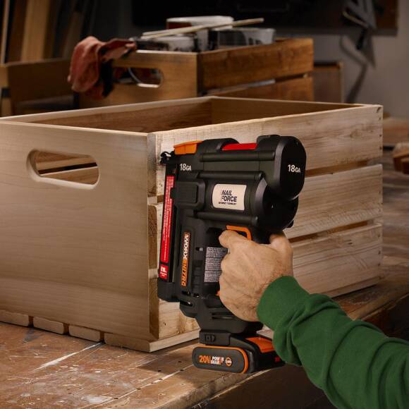 WORX WX844.9 20Volt 16-40mm Profesyonel Şarjlı Zımba Makinesi + 2700 Adet Yedek Zımba (Akü Dahil Değildir) - 3