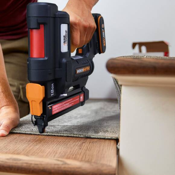 WORX WX844.9 20Volt 16-40mm Profesyonel Şarjlı Zımba Makinesi + 2700 Adet Yedek Zımba (Akü Dahil Değildir) - 4