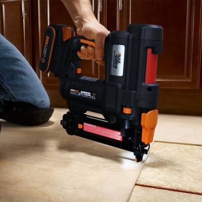 WORX WX844.9 20Volt 16-40mm Profesyonel Şarjlı Zımba Makinesi + 2700 Adet Yedek Zımba (Akü Dahil Değildir) - 5