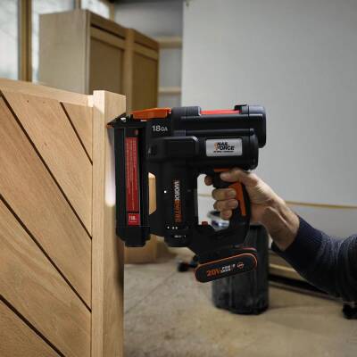 WORX WX844.9 20Volt 16-40mm Profesyonel Şarjlı Zımba Makinesi + 2700 Adet Yedek Zımba (Akü Dahil Değildir) - 7