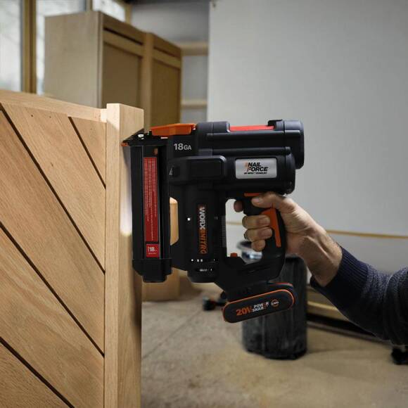 WORX WX844.9 20Volt 16-40mm Profesyonel Şarjlı Zımba Makinesi + 2700 Adet Yedek Zımba (Akü Dahil Değildir) - 7