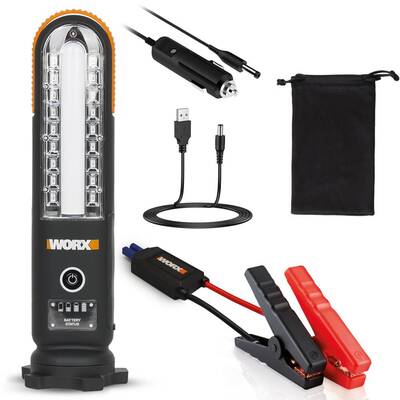 WORX WX852.1 12V 500Amp Lityum-Polymer Akü Takviye + Powerbank + Led Lamba - Worx