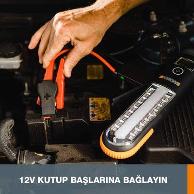 WORX WX852.1 12V 500Amp Lityum-Polymer Akü Takviye + Powerbank + Led Lamba - 10