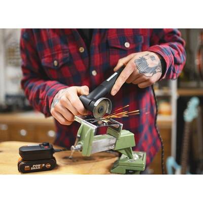 WORX WX990 MAKERX 20Volt 2.0Ah. Kömürsüz Profesyonel Kalem Tipi Devir Ayarlı Gravür + 50MM Açılı Avuç Taşlama Kombo Set + 39 Parça aksesuar - Thumbnail